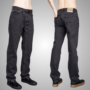 105 UNISEX JEANS WASHED BLACK