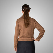 Load image into Gallery viewer, BIKER JACKET BROWN