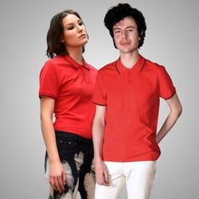 Load image into Gallery viewer, UNISEX POLO PIQUE RED
