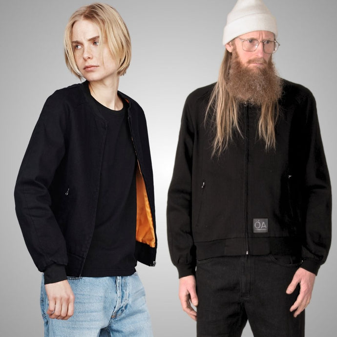 BOMBER JACKET STRETCH BLACK