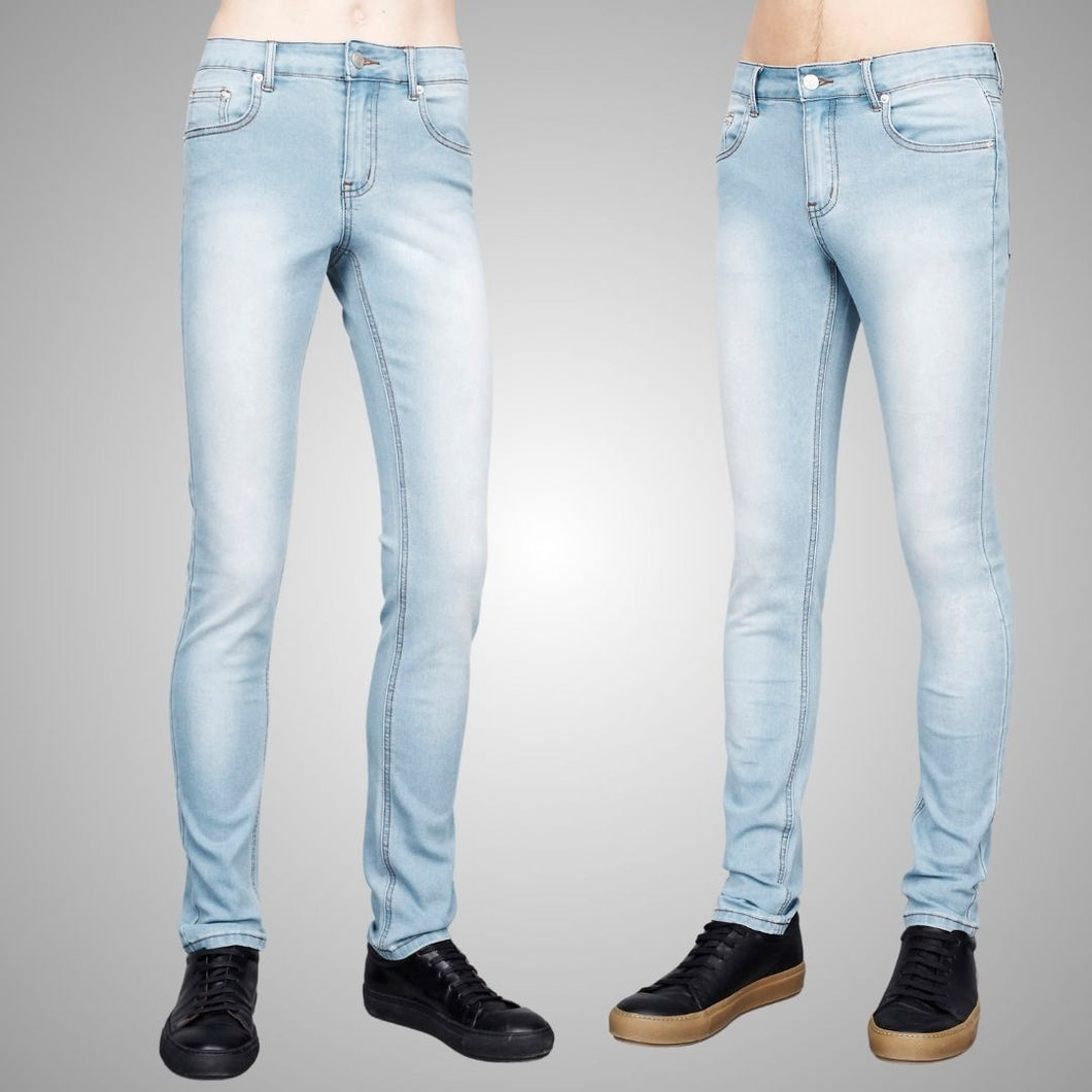 GENDERLESS SLIM WASHED BLUE