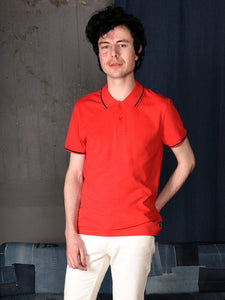 UNISEX POLO PIQUE RED